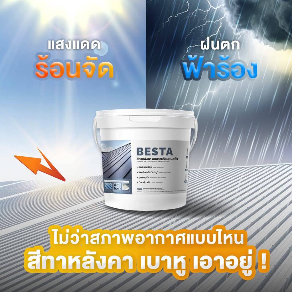 สีทาหลังคาบ้าน